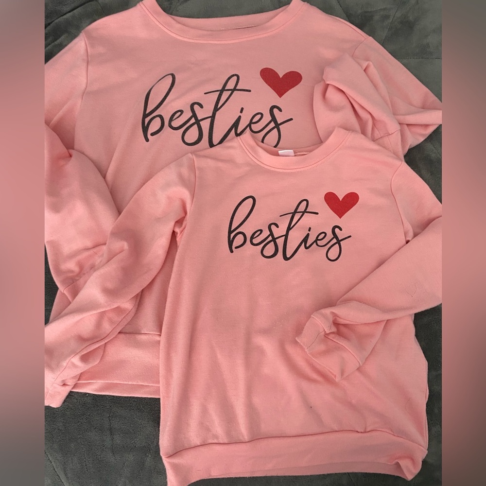 Matching Mom and Daughter Besties Longsleeves